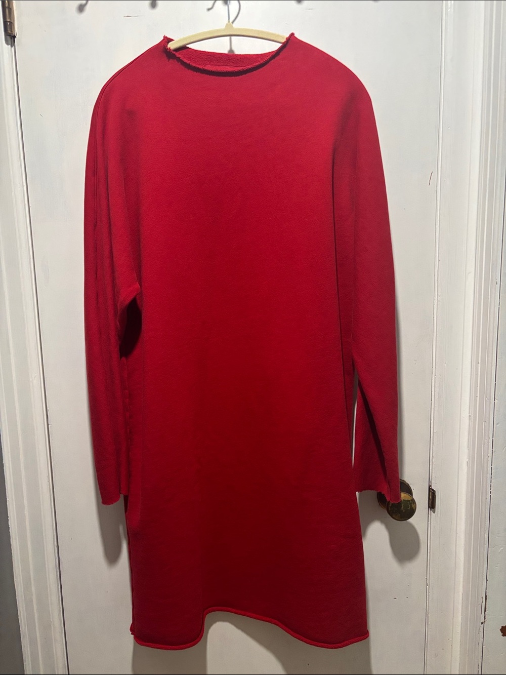 FRANK & EILEEN Isabelle funnel neck fleece midi dress